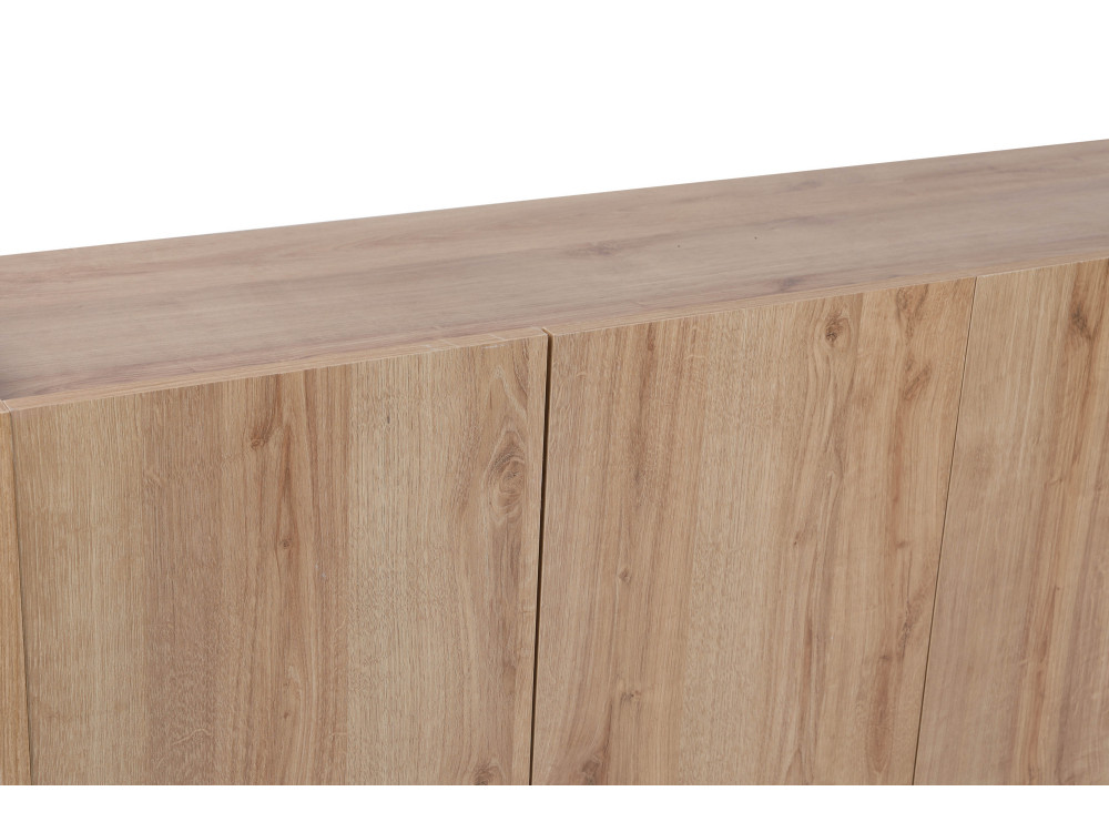 Pekin" wooden sideboard - 150 x 40 x 76 cm - Brown