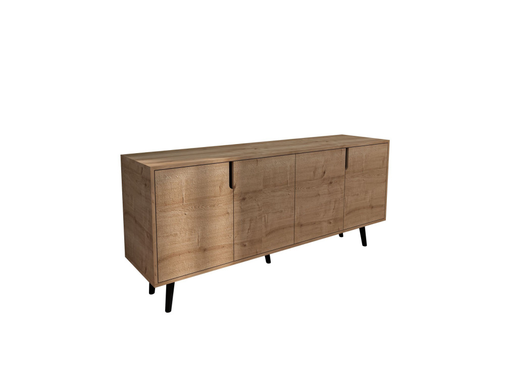 Latina" wooden sideboard - 180 x 45 x 80 cm - Light brown