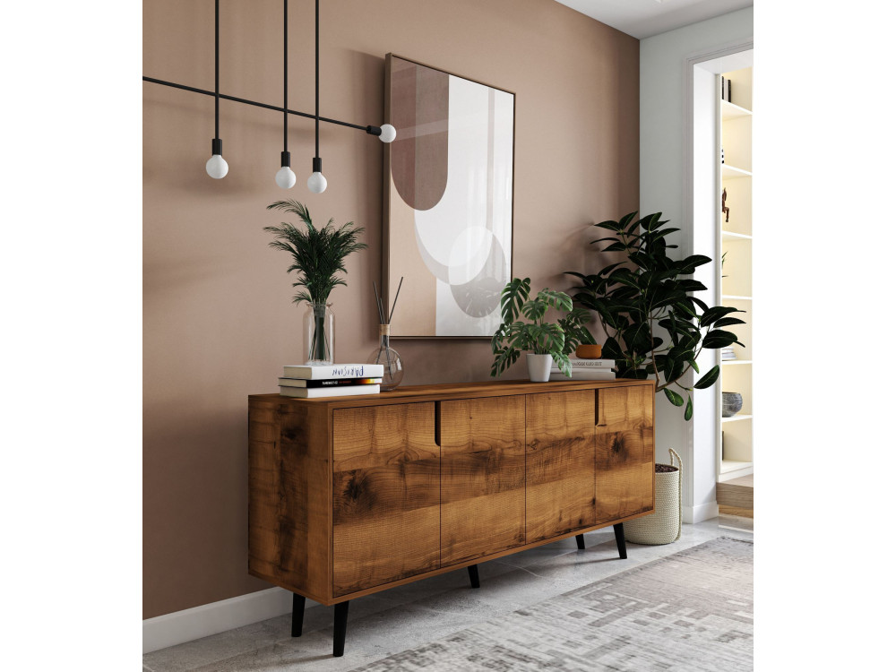 Latina" wooden sideboard - 180 x 45 x 80 cm - Brown