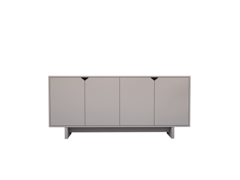 Oz" wooden sideboard - 180 x 40 x 81 cm - Beige