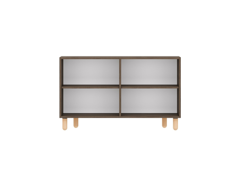 Roger" wooden sideboard - 120 x 30 x 74 cm - Brown