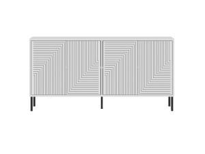 Evolet" wooden sideboard - 150 x 36 x 75 cm - White