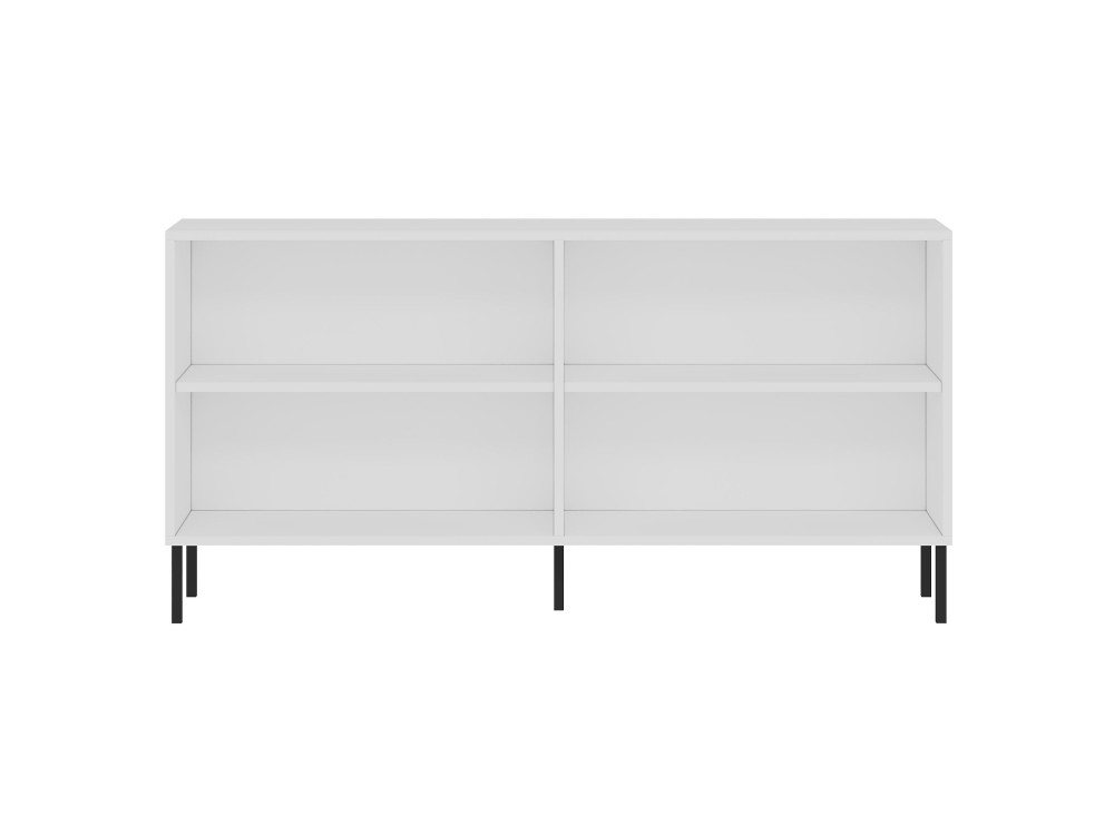 Evolet" wooden sideboard - 150 x 36 x 75 cm - White