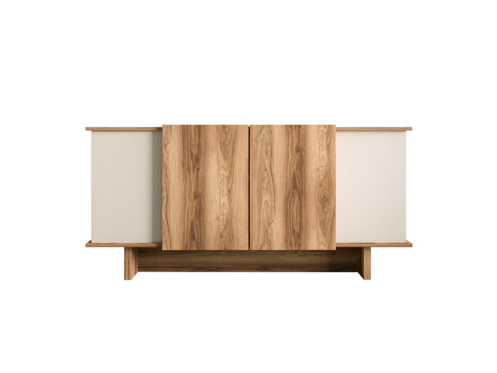 Diana" wooden sideboard - 180 x 40 x 81 cm - Beige