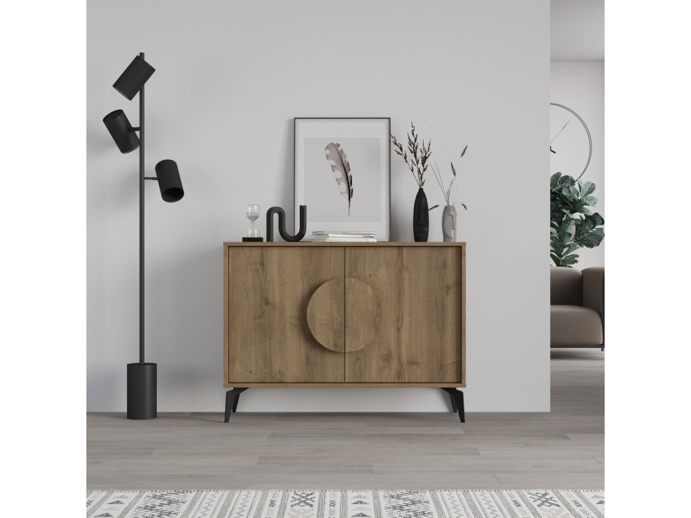 Gora" wooden sideboard - 110 x 36 x 82 cm - Brown
