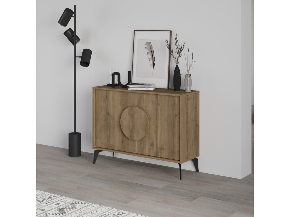 Gora" wooden sideboard - 110 x 36 x 82 cm - Brown