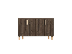 Rodney" wooden sideboard - 120 x 30 x 74 cm - Brown