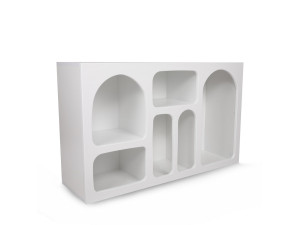 Liva" wooden sideboard - 120 x 37 x 74 cm - White