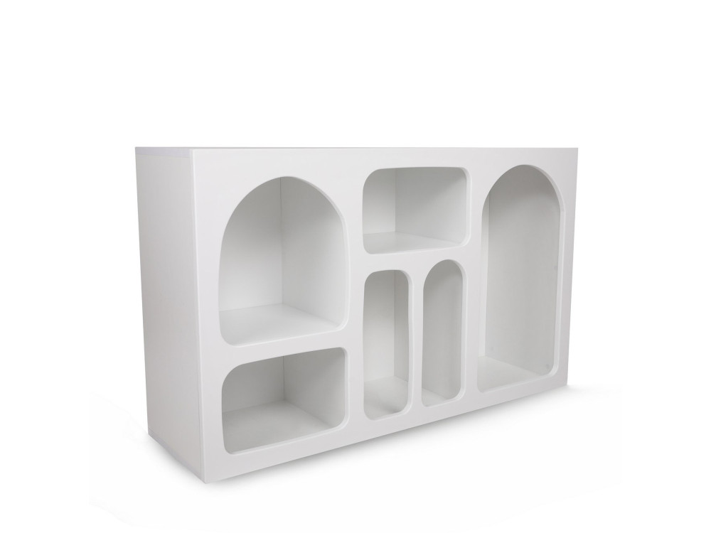 Liva" wooden sideboard - 120 x 37 x 74 cm - White