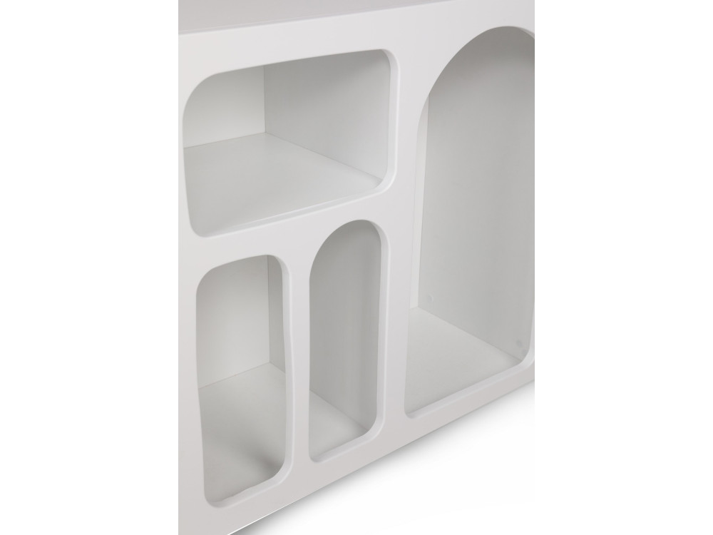 Liva" wooden sideboard - 120 x 37 x 74 cm - White