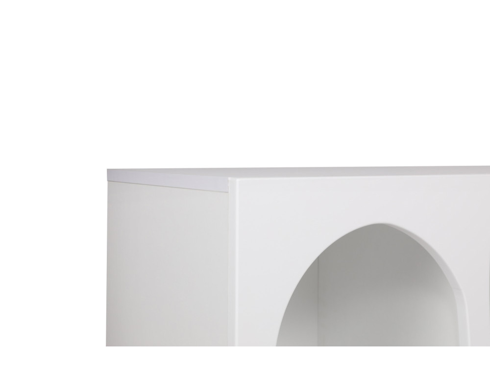 Liva" wooden sideboard - 120 x 37 x 74 cm - White