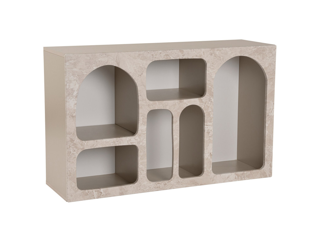 Liva" wooden sideboard - 120 x 37 x 74 cm - Travertine