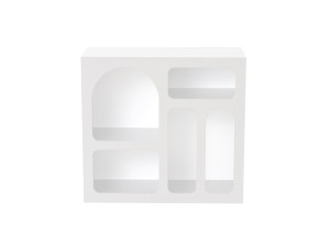 Lessa" wooden sideboard - 80 x 37 x 74 cm - White