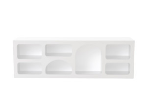Ferlis" wooden sideboard - 160 x 40 x 51 cm - White