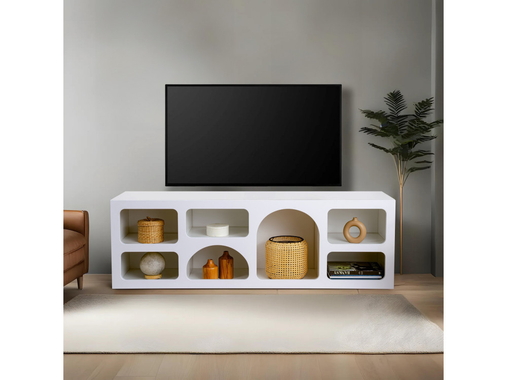 Ferlis" wooden sideboard - 160 x 40 x 51 cm - White