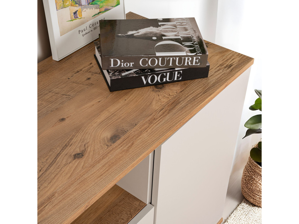 Arista" wooden sideboard - 180 x 44 x 75 cm - Beige
