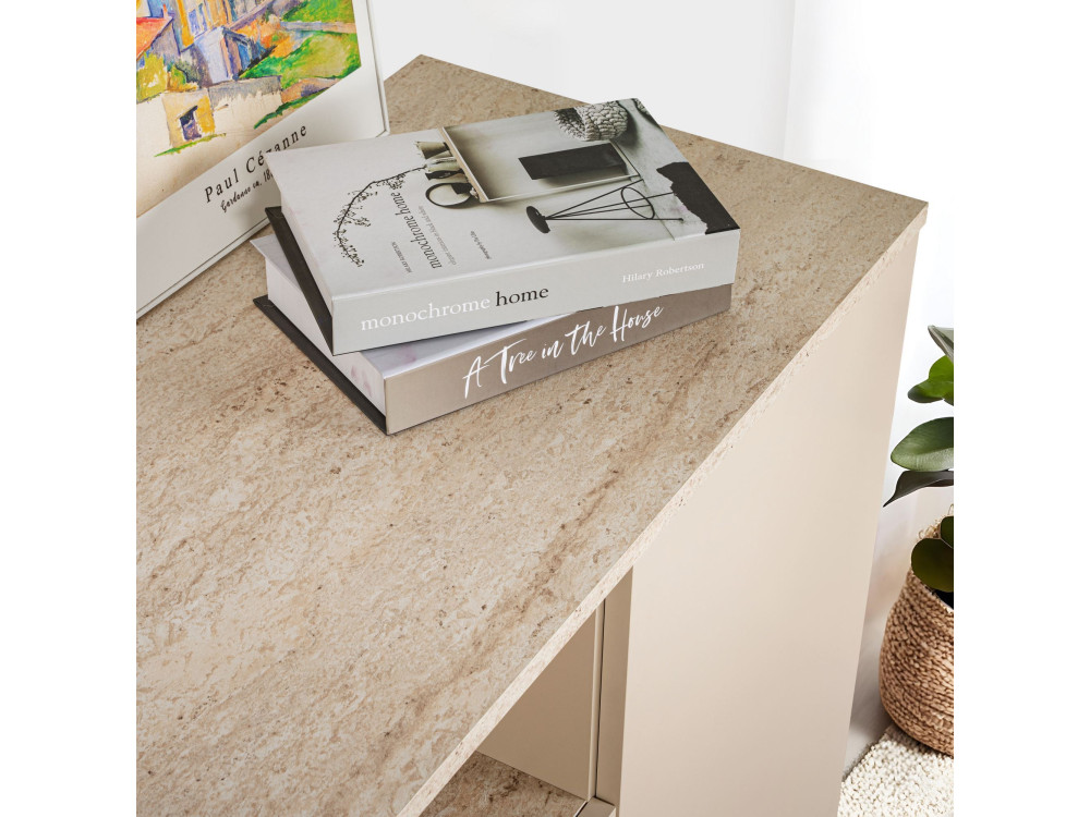 Arista" wooden console 180 x 44.5 x 75 cm - Mink