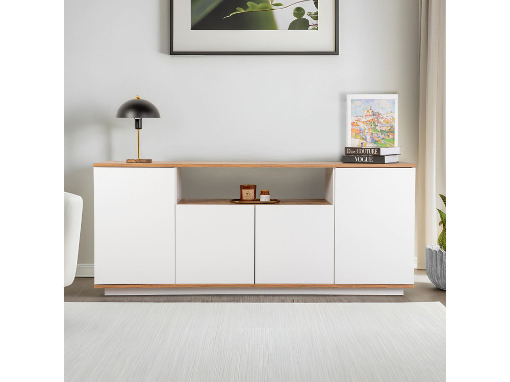 Arista" wooden sideboard - 180 x 44 x 75 cm - White