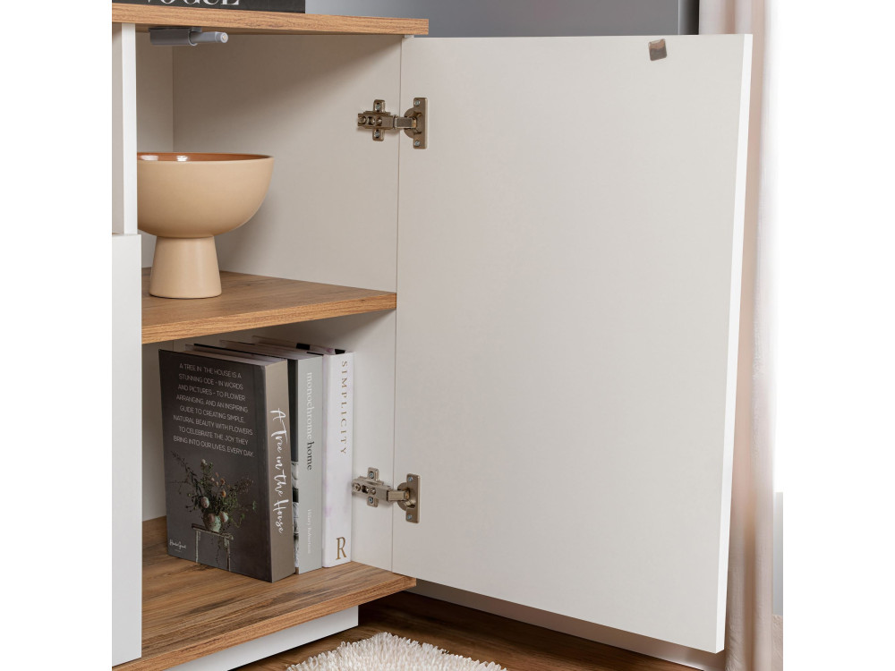 Arista" wooden sideboard - 180 x 44 x 75 cm - White