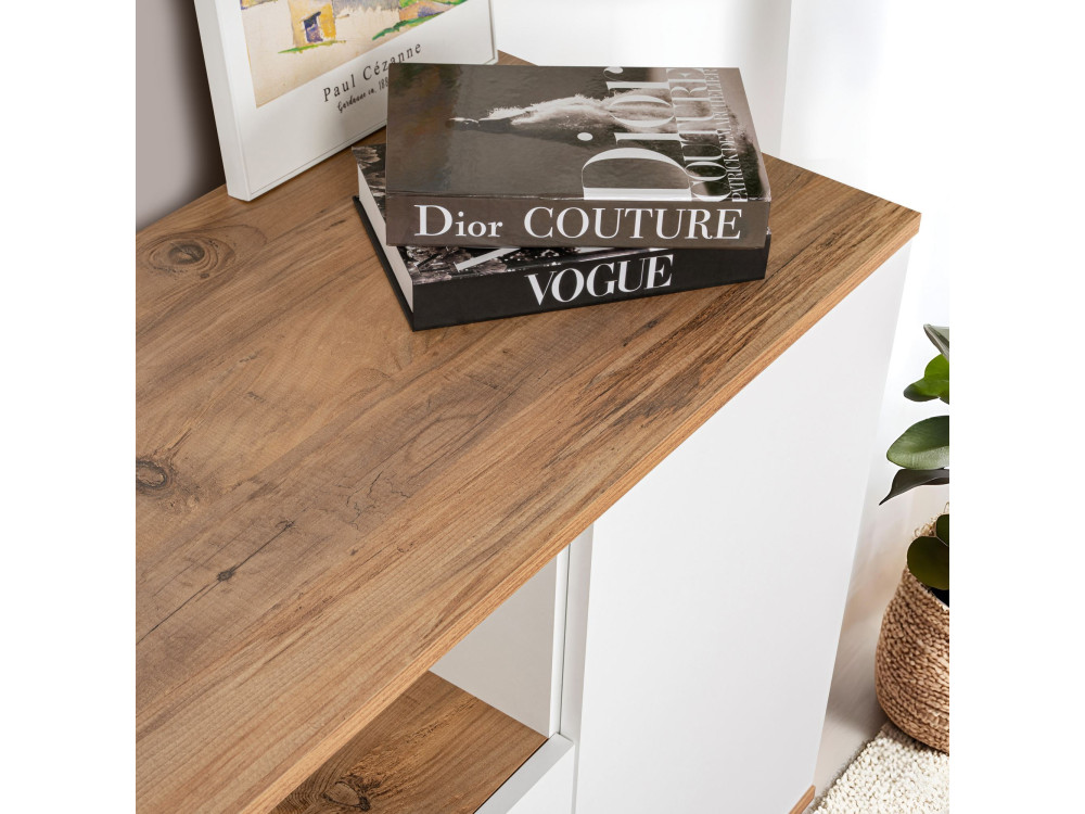 Arista" wooden sideboard - 180 x 44 x 75 cm - White