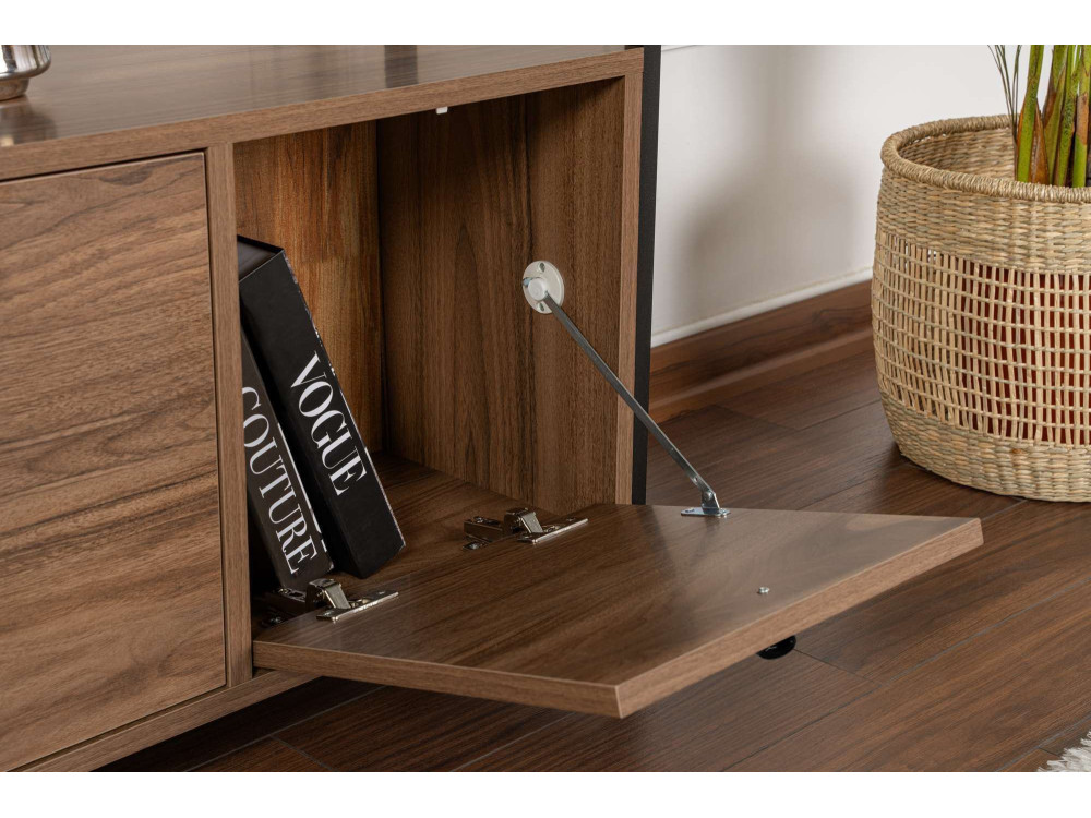 Solace" wooden sideboard - 120 x 30 x 77 cm - Brown