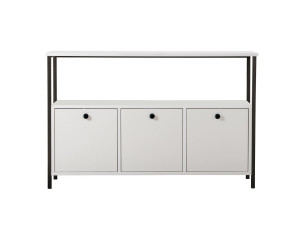 Solace" wooden sideboard - 120 x 30 x 77 cm - White