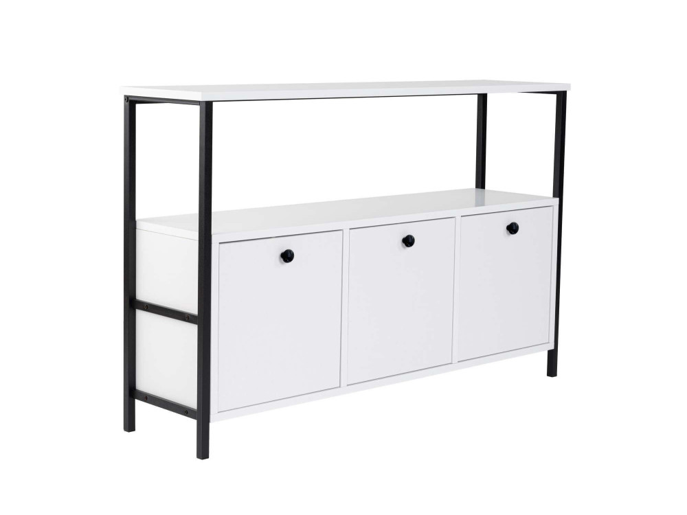 Solace" wooden sideboard - 120 x 30 x 77 cm - White