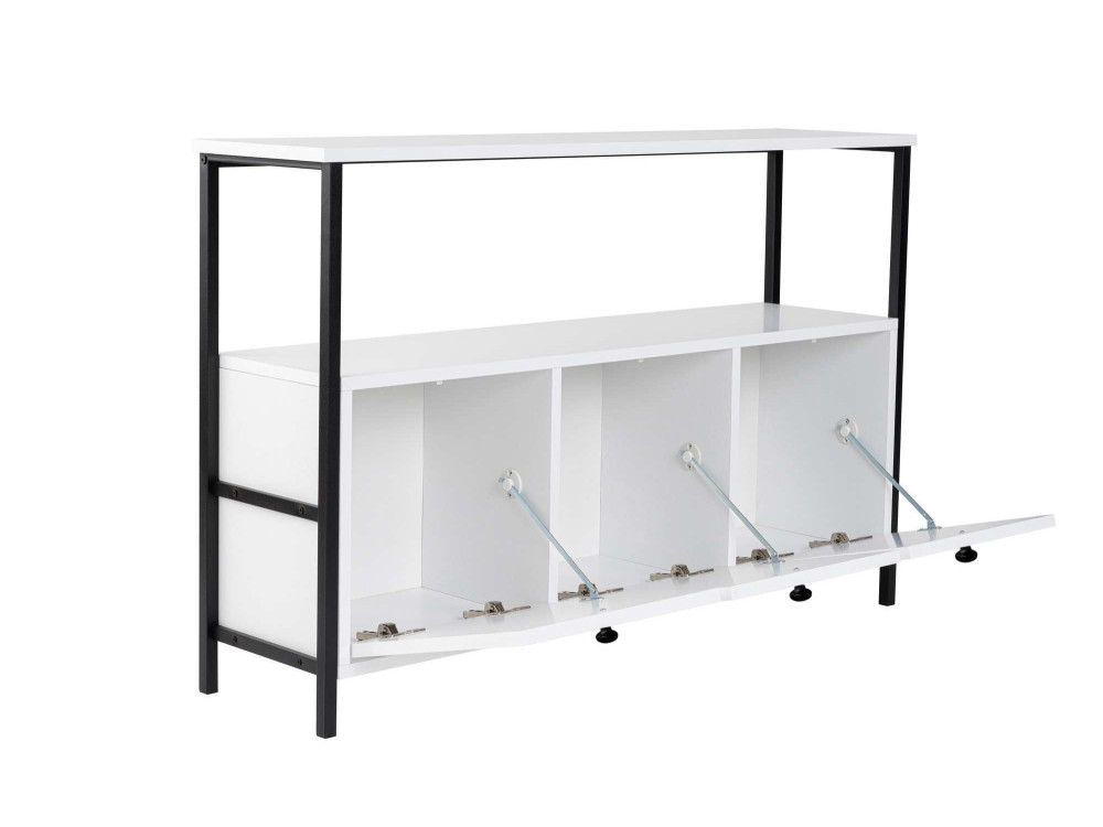 Solace" wooden sideboard - 120 x 30 x 77 cm - White