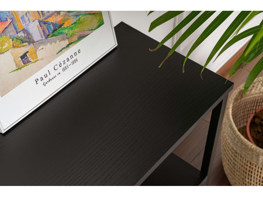 Solace" wooden sideboard - 120 x 30 x 77 cm - Black