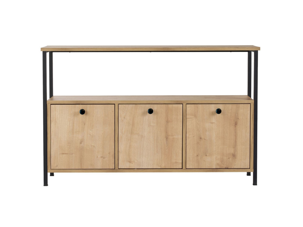 Solace" wooden sideboard - 120 x 30 x 77 cm - Beige