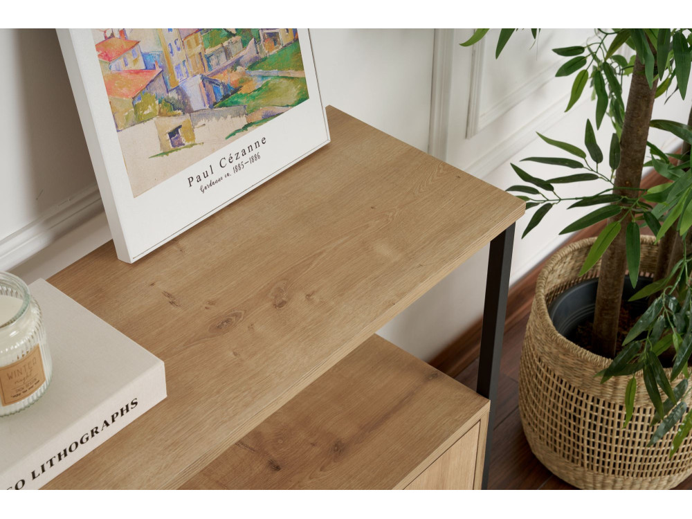 Solace" wooden sideboard - 120 x 30 x 77 cm - Beige