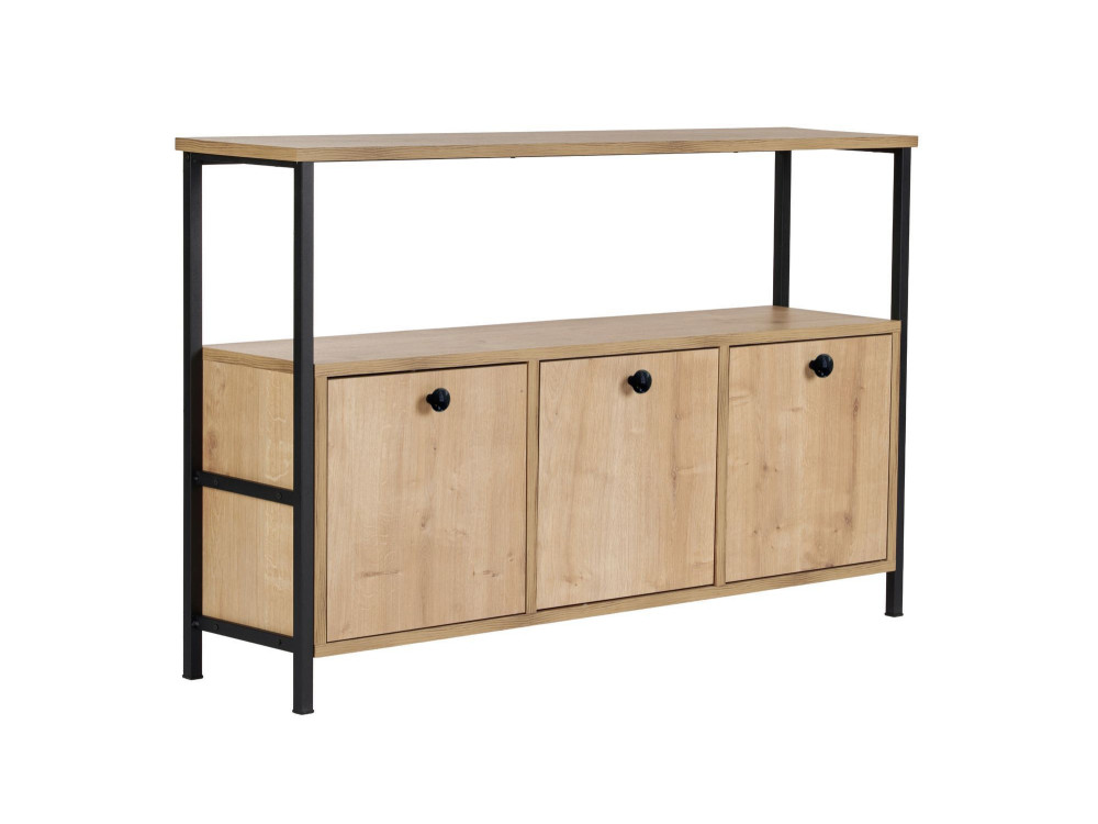 Solace" wooden sideboard - 120 x 30 x 77 cm - Beige