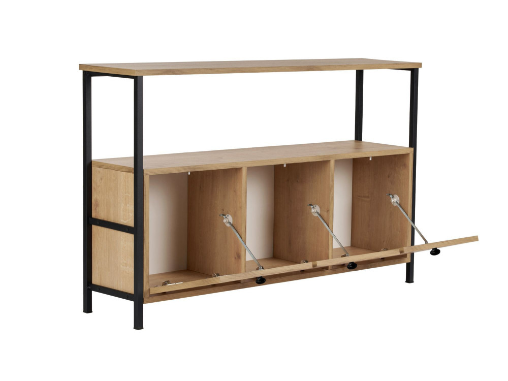 Solace" wooden sideboard - 120 x 30 x 77 cm - Beige