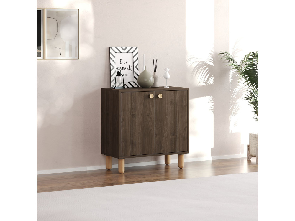 Lina" wooden sideboard - 72 x 36 x 73 cm - Brown