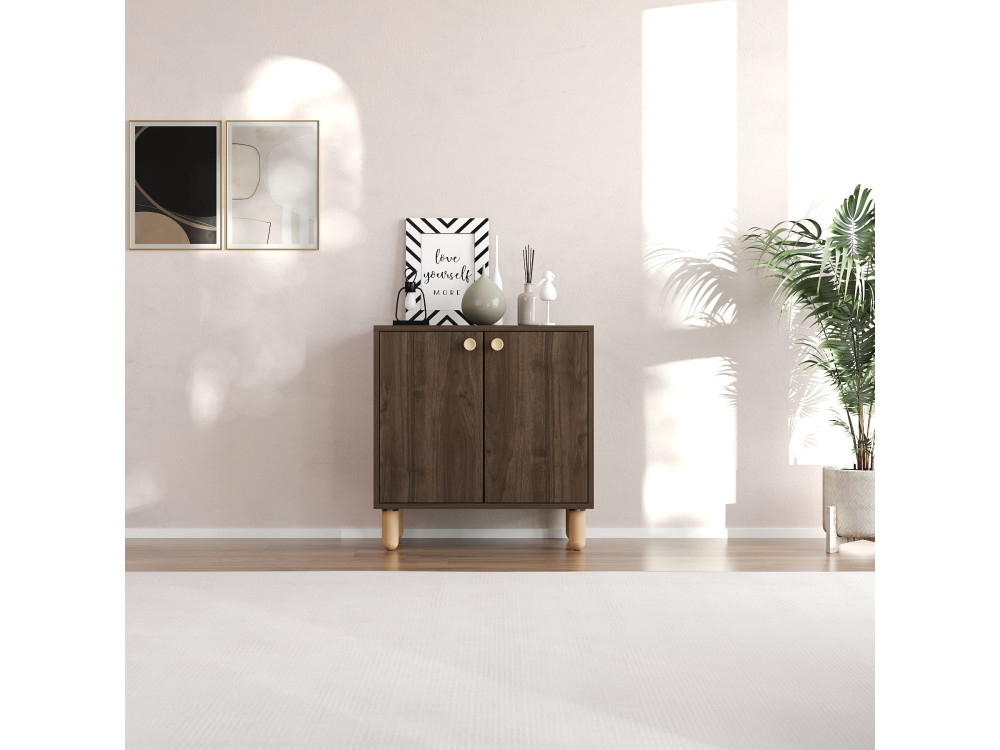 Lina" wooden sideboard - 72 x 36 x 73 cm - Brown