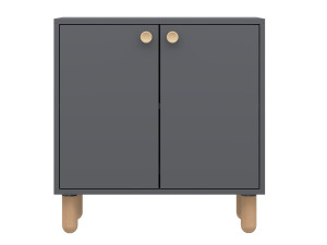 Lina" wooden sideboard - 72 x 36 x 73 cm - Anthracite grey
