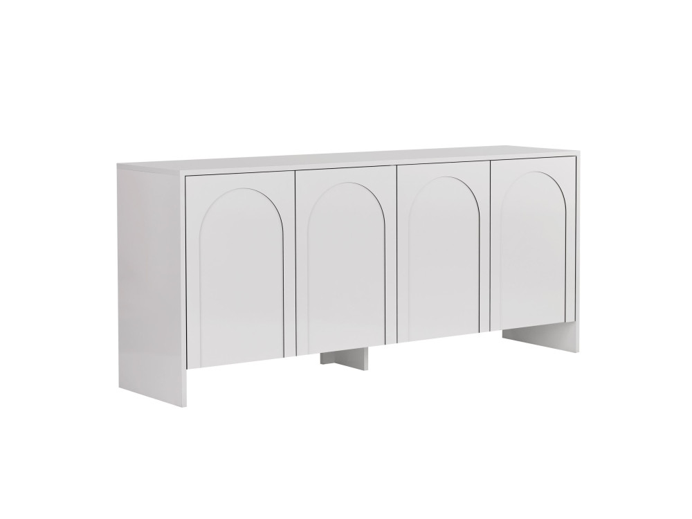 Arlen" wooden sideboard - 180 x 45 x 80 cm - White