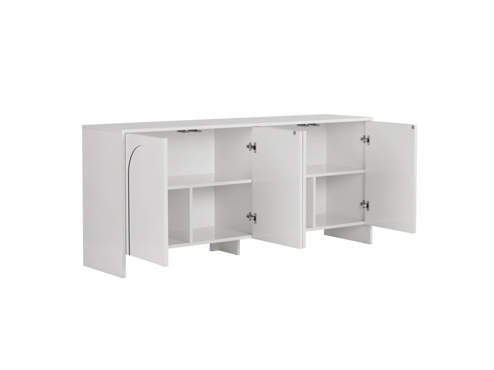 Arlen" wooden sideboard - 180 x 45 x 80 cm - White