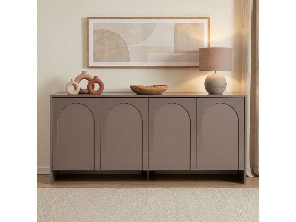 Arlen" wooden sideboard - 180 x 45 x 80 cm - Atlas