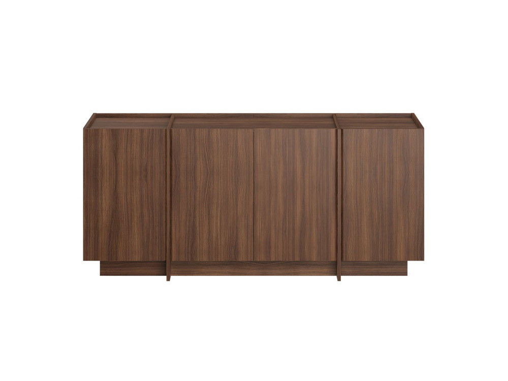 Dorma" wooden sideboard - 180 x 45 x 80 cm - Walnut Milano