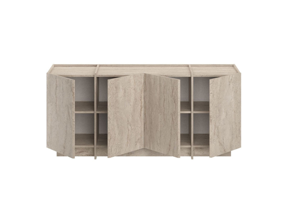 Dorma" wooden sideboard - 180 x 45 x 80 cm - Travertine