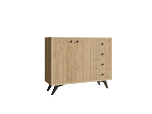 Waga" wooden sideboard - 100 x 35 x 82 cm - Brown