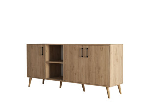 Wooden sideboard "Exxen" - 180 x 45 x 80 cm - Brown