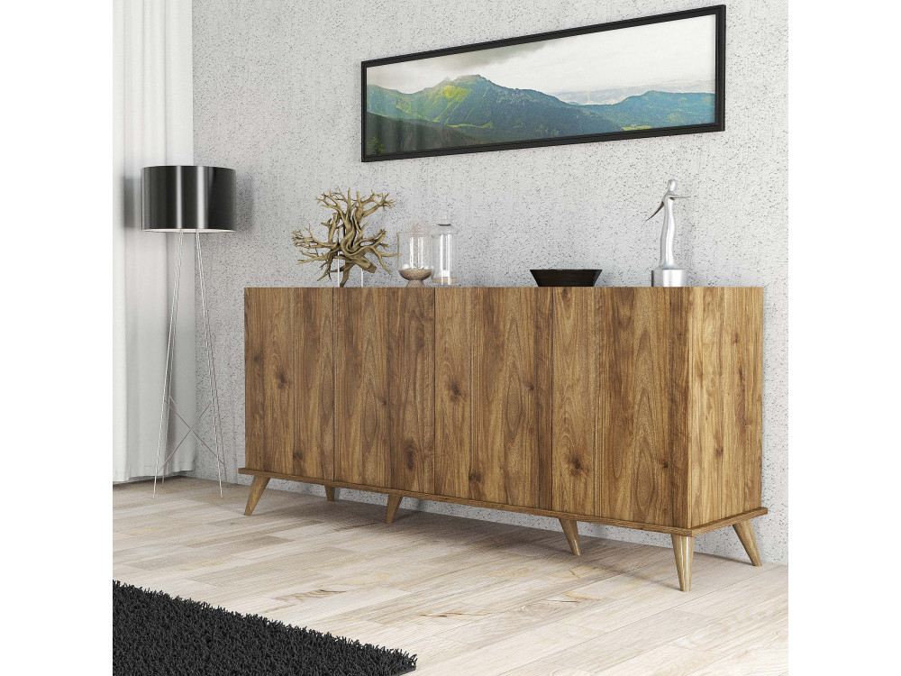 Elegante" wooden sideboard - 180 x 45 x 80 cm - Brown