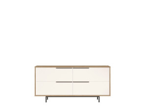ON3-SW" wooden sideboard - 160 x 44 x 74 cm - White