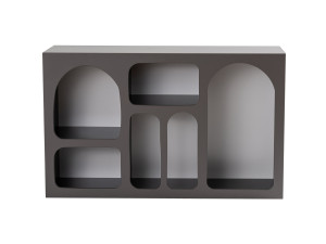 Liva 120" wooden sideboard - 120 x 37 x 74 cm - Anthracite grey