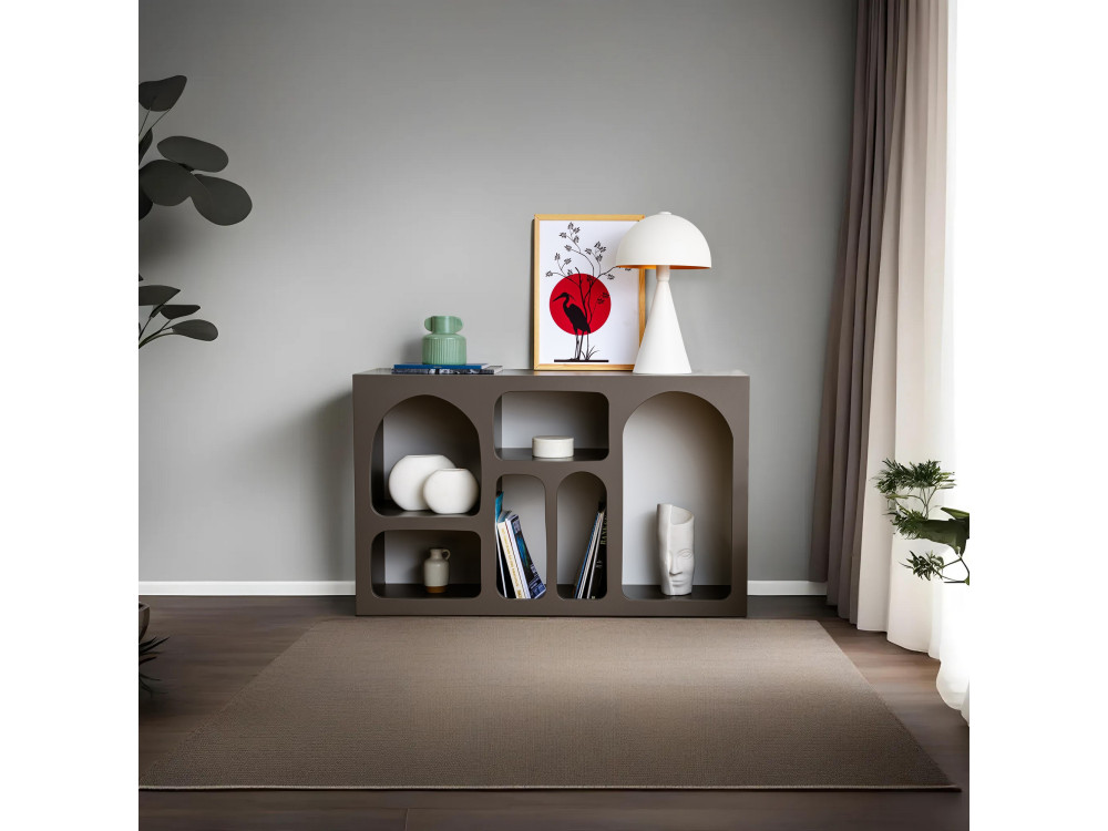Liva 120" wooden sideboard - 120 x 37 x 74 cm - Anthracite grey