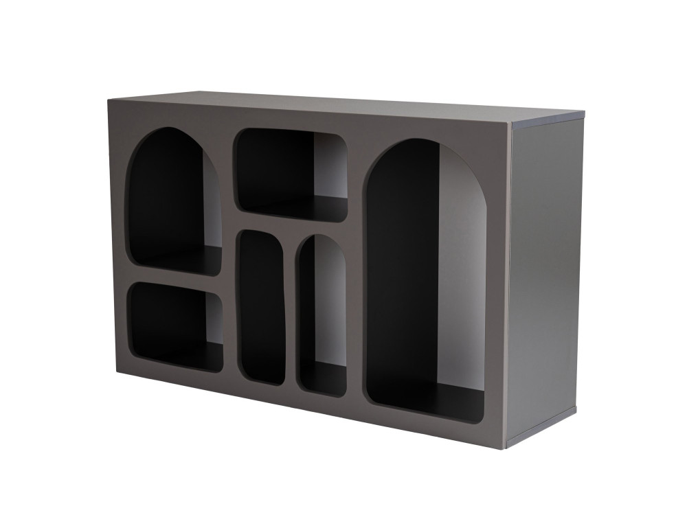Liva 120" wooden sideboard - 120 x 37 x 74 cm - Anthracite grey