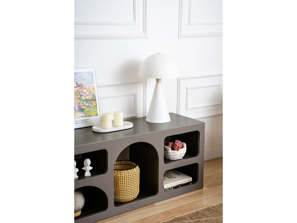 Ferlis" wooden sideboard - 160 x 40 x 51 cm - Charcoal grey