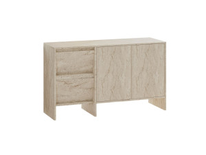 Laris 130" wooden sideboard - 130 x 44 x 82 cm - Travertine